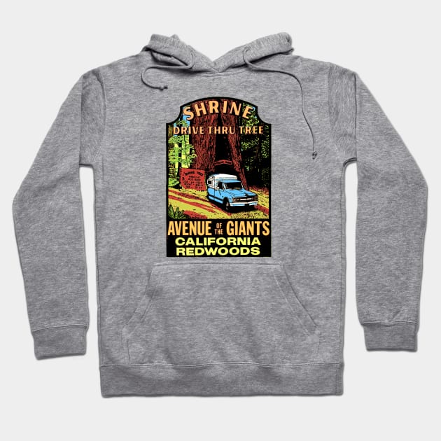 California Redwoods Hoodie by Midcenturydave